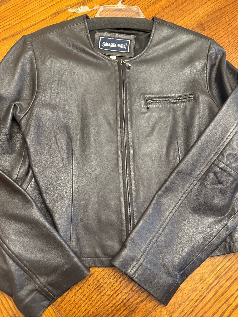 Saguaro West Women's Brown 100% Leather Zip-Front Jacket